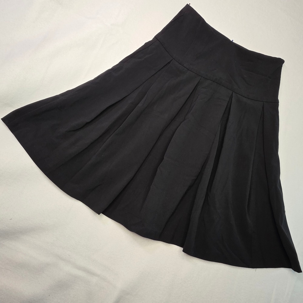 Scamps Better Than Ever Black Pleated High Waist Mini Skirt Womens Size M 5260